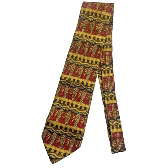 #7464 Ermenegildo Zegna men's multi-color silk necktie